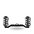 MANIVELA GOMEXUS 95MM CARBON SWEPT CARRETILHA TPE KNOB SKELETON - Imagem 2