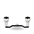 MANIVELA GOMEXUS 100MM CARBON CARRETILHA TPE KNOB ROUND - Imagem 1