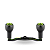 MANIVELA GOMEXUS 95MM CARBON CARRETILHA TPE KNOB ROUND - Imagem 1