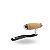 MANIVELA GOMEXUS 90MM T-BAR POWER CARBON CARRETILHA CORK KNOB - Imagem 1