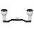 GOMEXUS CARBON HANDLE FOR BAITCASTING REEL WITH TPE KNOB DC-A27 - Imagem 2
