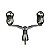 GOMEXUS ALUMINUM HANDLE FOR SPINNING REEL WITH TITANIUM KNOB MDY-T22 - Imagem 1