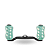 MANIVELA GOMEXUS 95MM CARBON SWEPT CARRETILHA TPE KNOB SKELETON - 7X4MM - GREEN DISCONT - Imagem 1