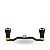 MANIVELA GOMEXUS 95MM CARBON CARRETILHA CNC KNOB - 7X4MM - BLACK & GOLD DISCONT - Imagem 1