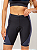 BERMUDA MULTISPORT RUN SEAM PRETA E AZUL 2 BOLSOS FEMININA - Imagem 2