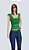Cropped Artesanal, Verde Esmeralda, Com Cinto na Mesma Cor! - Imagem 2