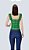 Cropped Artesanal, Verde Esmeralda, Com Cinto na Mesma Cor! - Imagem 3
