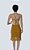 Vestido de Crochê, Modelo Frente Única, na Cor Mostarda Com Lurex Dourado! - Imagem 3