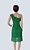 Vestido de Crochê, Modelo Um Ombro Só, Verde Com Lurex Dourado! - Imagem 3