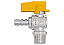 REGISTRO MACHO X B. MANG. ESFERA 90º ROSCA DE 1/2 NPT BM 3/8 30018 - Imagem 1