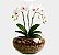 Orquídea Artificial Branca no Vaso - Imagem 1