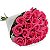 Buquê de Rosas Pink com 20 Unidades embalado papel Kraft - Imagem 1