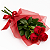 Trio de rosas vermelhas pra você - Imagem 1