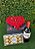 Caixa Te amo coração de Rosas Vermelhas com Ferrero Rocher e vinho - Imagem 1