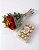 Buque 6 rosas vermelhas tradicional com Ferrero rocher 150g - Imagem 1