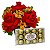 Arranjo de Rosas Importadas e Astromelias  com Ferrero Rocher - Imagem 1