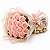 Buque de 12 Rosas cor- de -Rosa com Ferrrero Rocher 150g 12un - Imagem 1