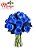 Luxuoso 24 Rosas azul vaso de Vidro - Imagem 1