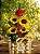 Explendido arranjo Girassol com rosas - Imagem 1