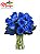 Elegante Blue 12 rosas (azul) - Imagem 1