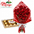 Buquê 12 rosas Premium com Ferrero Rocher 150g - Imagem 3