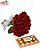 Buquê 24 rosas com Ferrero Rocher 150g - Imagem 1