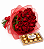 Buquê 24 rosas com Ferrero Rocher 150g - Imagem 3