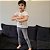 Calça Legging Infantil Peluciada Cinza Mescla - Imagem 2