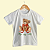 Camiseta Infantil Urso Teddy Fofo - OFF white - 100% Algodão - 4 a 12 anos - Cambitinhos - Imagem 2