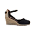 ESPADRILLE ANABELA IVI PRETO SALTO 5,5 CM - Imagem 1