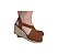 ESPADRILLE ANABELA SALOMÉ CAFÉ SALTO 5,5 CM - Imagem 1