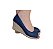 ESPADRILLE ANABELA PEEP TOE MARINHO SALTO 5,5 CM - Imagem 1