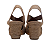Espadrille Anabela Salomé Amêndoa salto 5,5 cm - Imagem 5
