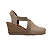 Espadrille Anabela Salomé Amêndoa salto 5,5 cm - Imagem 1