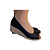 ESPADRILLE  PEEP TOE PRETO SALTO 3,5 CM - Imagem 1