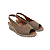 Espadrille Feminina Algarve Greige Salto Baixo 3,5 cm Confortável Perfeito Amor - Imagem 3