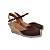 ESPADRILLE ANABELA IVI CAFÉ SALTO 5,5 CM - Imagem 3