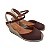 ESPADRILLE ANABELA IVI CAFÉ SALTO 5,5 CM - Imagem 4