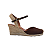 ESPADRILLE ANABELA IVI CAFÉ SALTO 5,5 CM - Imagem 1