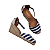 Espadrille Anabela Ivi Listrado Marinho salto 5,5 cm - Imagem 4