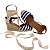 Espadrille Anabela Ivi Listrado Marinho salto 5,5 cm - Imagem 5