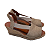 Espadrille Anabela Avarca Amêndoa salto 5,5 cm - Imagem 3