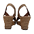 Espadrille Anabela Avarca Amêndoa salto 5,5 cm - Imagem 5