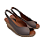 Espadrille Anabela Bali Slim Taupe salto 5,5 cm - Imagem 4