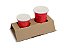 SP02 / SP04 - Suporte 02 ou 4 Copos (pcte c/ 25uni) - Imagem 1