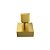 ACABAMENTO REGISTRO BASE DECA 1.1/4' e 1.1/2' (GRANDE) - DOURADO ESCOVADO - COLOR DOM - Imagem 1