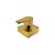 ACABAMENTO REGISTRO BASE DOCOL 1.1/4' e 1.1/2' (GRANDE) - DOURADO ESCOVADO - COLOR LED - Imagem 1