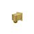 CONECTOR QUADRADO PARA DUCHA - DOURADO ESCOVADO - Imagem 1