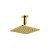 CHUVEIRO DE TETO - DOURADO ESCOVADO - COLOR DOM - Imagem 1