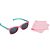 oculos de sol infantil flexível buba rosa/verde 3-5 anos - Imagem 5